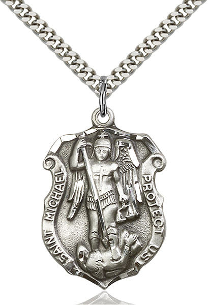Sterling Silver St. Michael the Archangel Pendant
