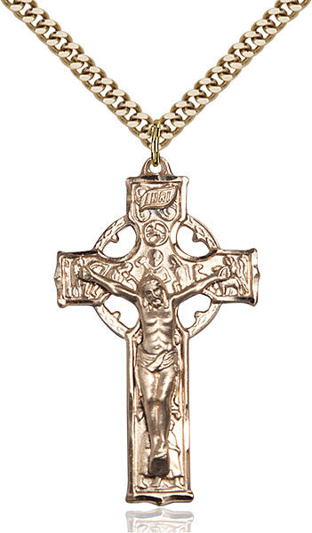 Gold Filled Celtic Crucifix Pendant