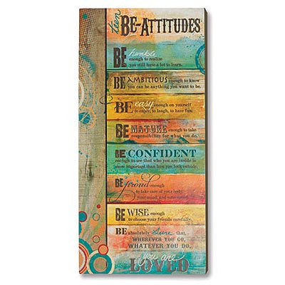 Teen Be-Attitudes Plaque