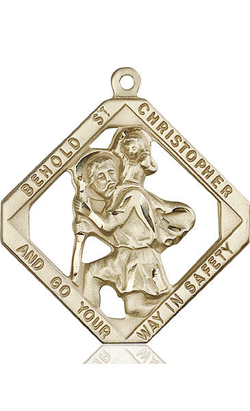 14kt Gold St. Christopher Medal