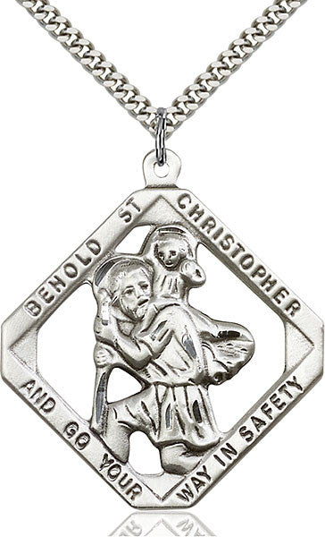 Sterling Silver St. Christopher Pendant