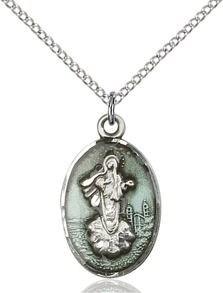 Sterling Silver O/L of Medugorje Pendant