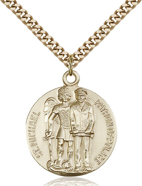Gold Filled St. Michael the Archangel Pendant