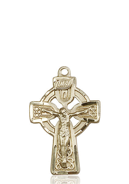 14kt Gold Celtic Crucifix Medal