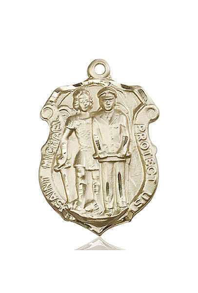 14kt Gold St. Michael the Archangel Medal