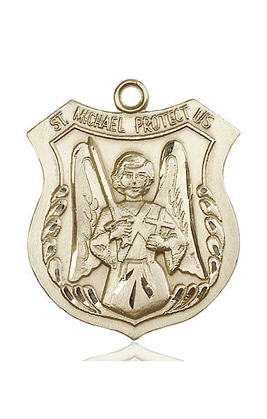 14kt Gold St. Michael the Archangel Medal