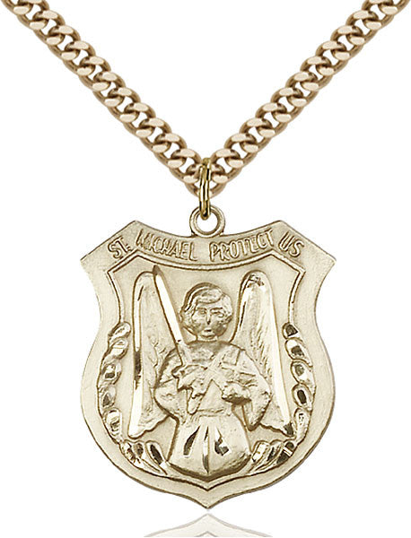 Gold Filled St. Michael the Archangel Pendant