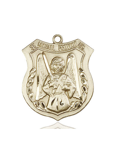 14kt Gold St. Michael the Archangel Medal