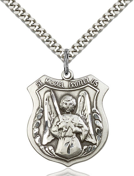 Sterling Silver St. Michael the Archangel Pendant
