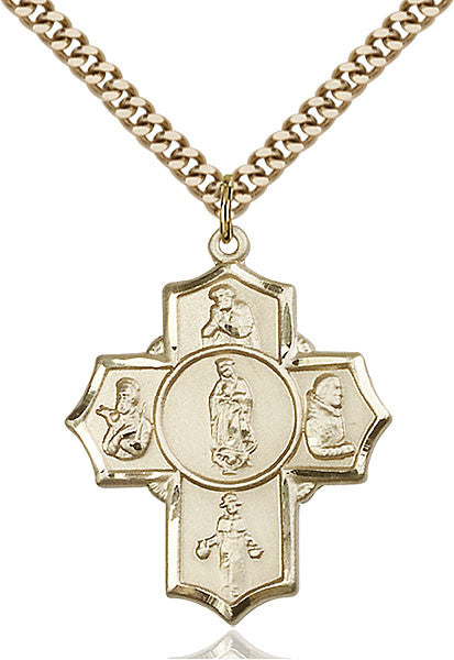 Gold Filled Guadalupe/Dieg/Pio/Xav/Nino Pendant