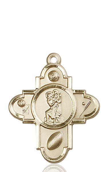 14kt Gold St. Christopher Medal