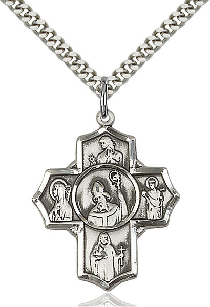 Sterling Silver Irish 5-Way Pendant