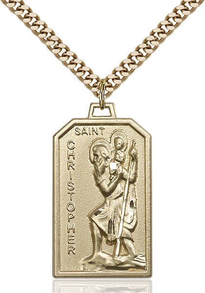 Gold Filled St. Christopher Pendant