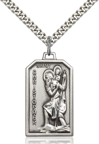Sterling Silver St. Christopher Pendant