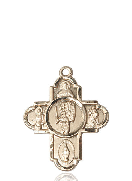 14kt Gold 5-Way / Baseball Medal