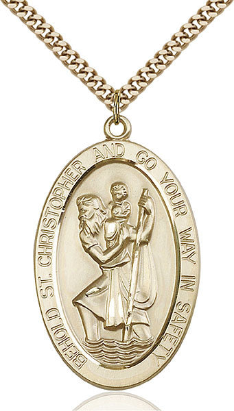 Gold Filled St. Christopher Pendant