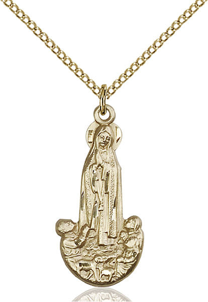 Gold Filled O/L of Fatima Pendant