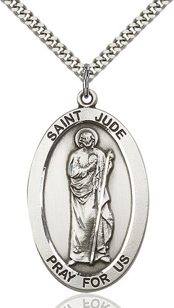 Sterling Silver St. Jude Pendant