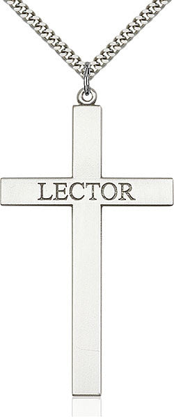 Sterling Silver Lector Cross Pendant