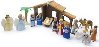 Nativity Playsets with Talking Mary Figurine