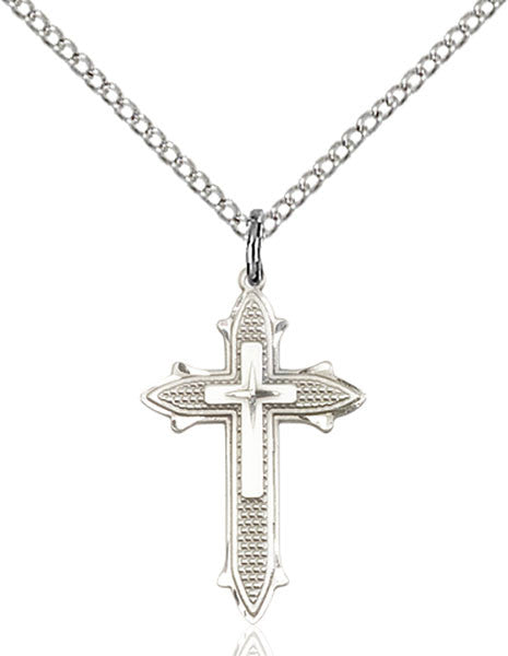 Sterling Silver Cross on Cross Pendant