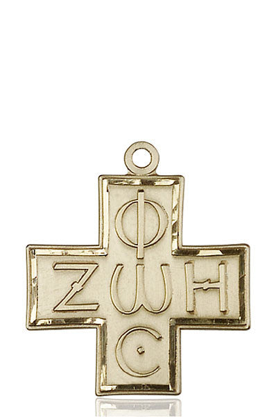 14kt Gold Light & Life Cross Medal