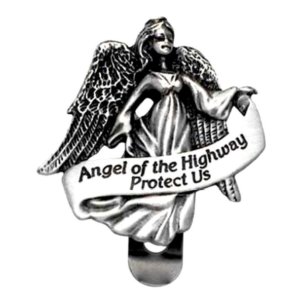 Angel Of The Highway Protect Us Visor Clip Carded
