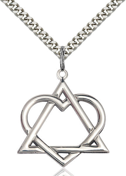 Sterling Silver Adoption Heart Pendant
