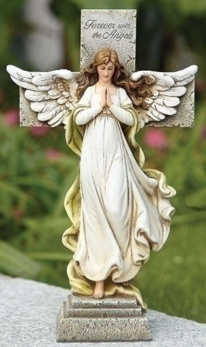 Memorial Angel Cross 12"