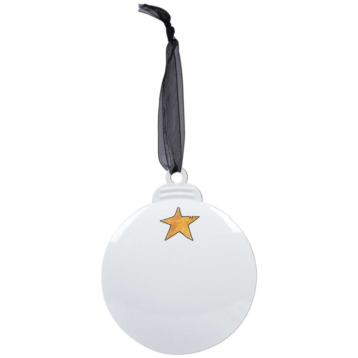Believe with Baby Jesus Manger Scene Christmas Ornament