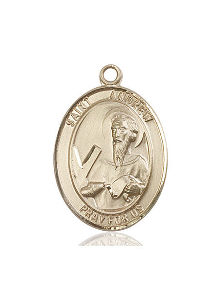 14kt Gold St. Andrew the Apostle Medal