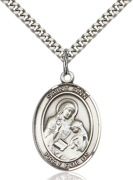 Sterling Silver St. Ann Pendant