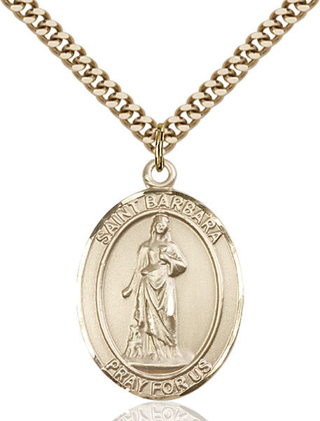 Gold Filled St. Barbara Pendant