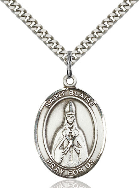 Sterling Silver St. Blaise Pendant