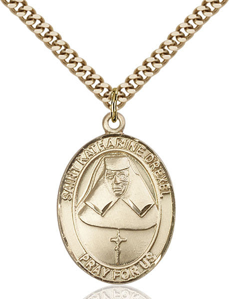 Gold Filled St. Katharine Drexel Pendant