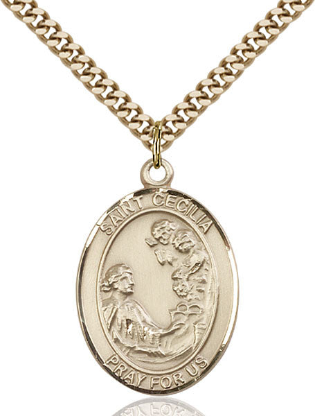 Gold Filled St. Cecilia Pendant