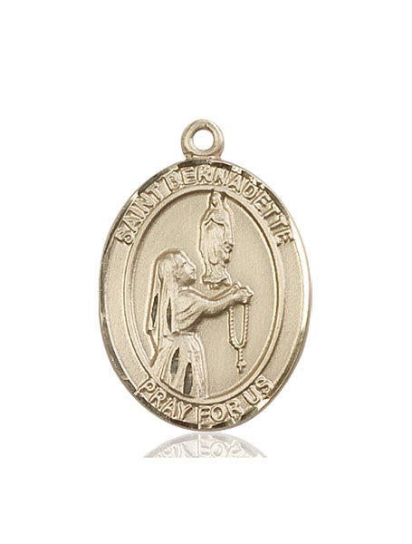 14kt Gold St. Bernadette Medal