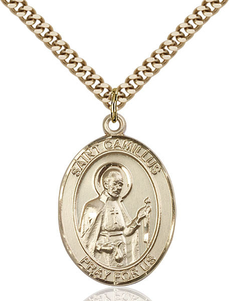 Gold Filled St. Camillus of Lellis Pendant