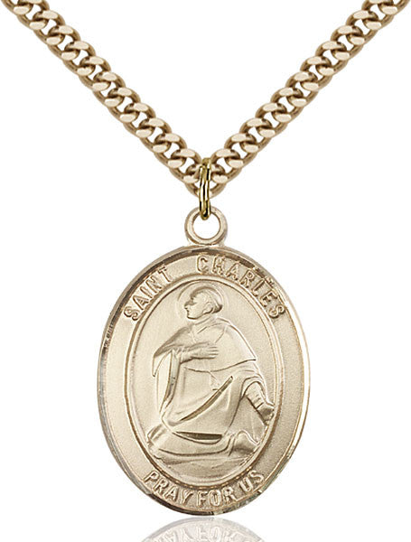 Gold Filled St. Charles Borromeo Pendant