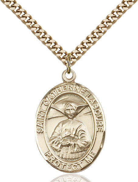 Gold Filled St. Catherine Laboure Pendant