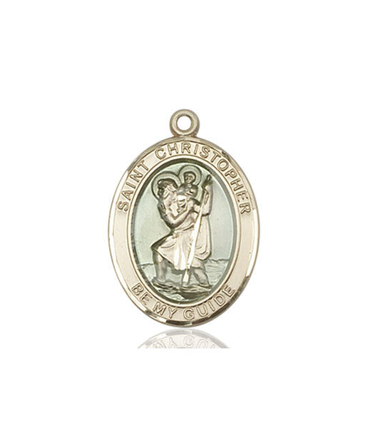 14kt Gold St. Christopher Medal