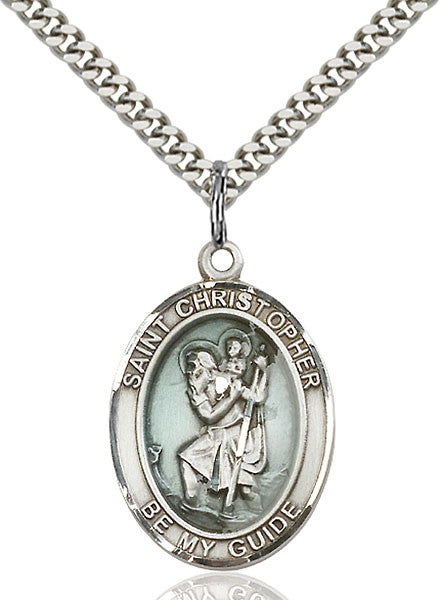 Sterling Silver St. Christopher Pendant
