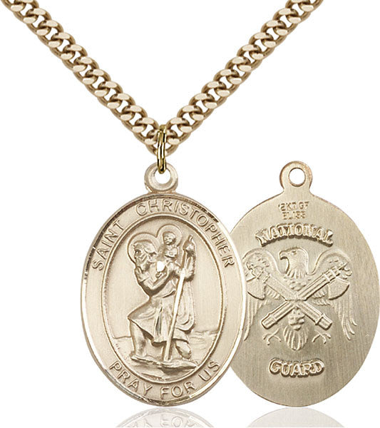Gold Filled St. Christopher Pendant