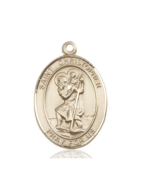 14kt Gold St. Christopher Medal