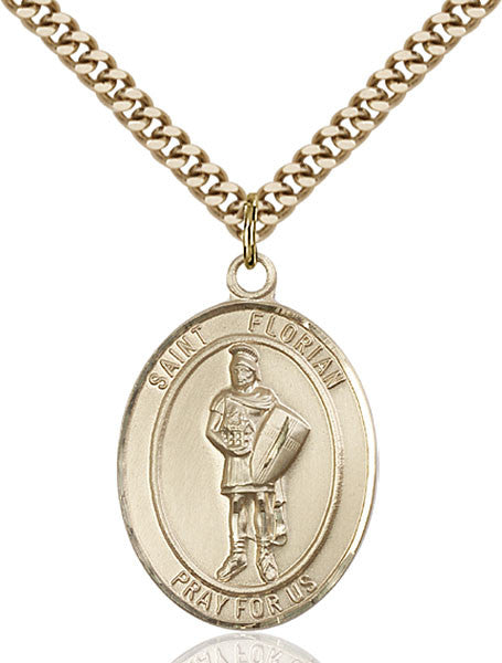 Gold Filled St. Florian Pendant