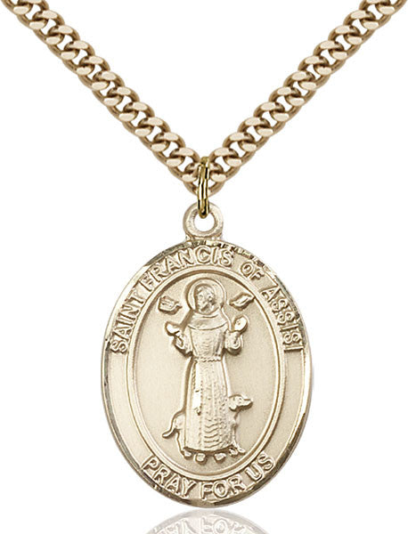 Gold Filled St. Francis of Assisi Pendant