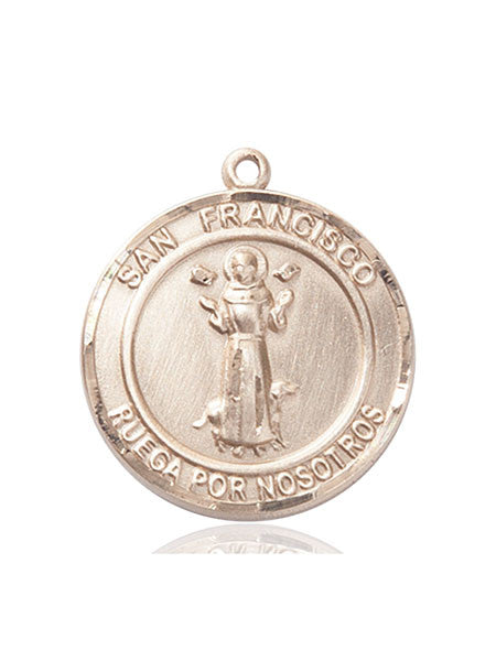 14kt Gold San Francis of Assisi Medal