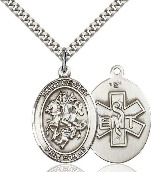 Sterling Silver St. George / Emt Pendant