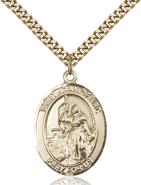 Gold Filled St. Joan Of Arc /Coast Guard Pendant