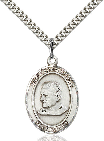 Sterling Silver St. John Bosco Pendant